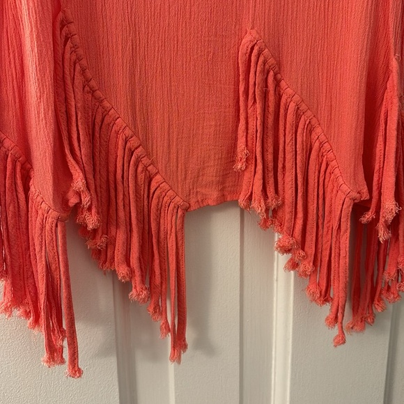 Orange fringe tank - Picture 2 of 4